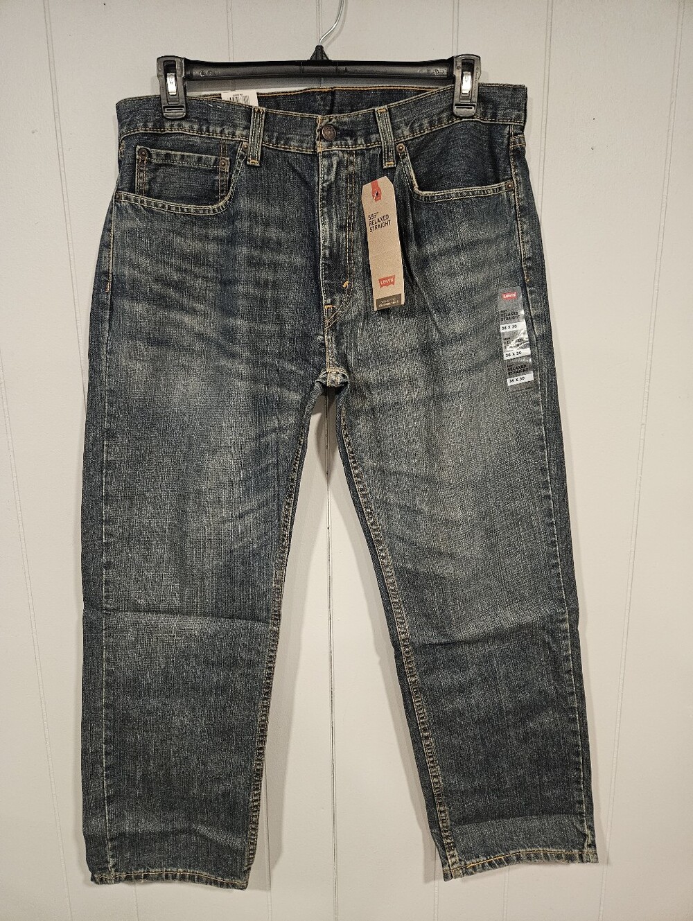 Levi's 559 Men's 36x30 Relaxed Fit Straight Leg Denim Blue Jeans 100% Cotton NWT